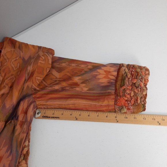 Anu Vintage Wool and Silk Boho Open Front Jacket size Small - Picture 13 of 13